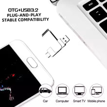 16TB USB Flash Drive (Type A and C) (Product Size: L=6.5cm B=1.8cm H=1.0cm) - Always Format a New Drive before use