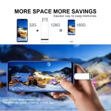 16TB USB Flash Drive (Type A and C) (Product Size: L=6.5cm B=1.8cm H=1.0cm) - Always Format a New Drive before use